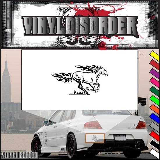 Pulling Saddled Horse Decal