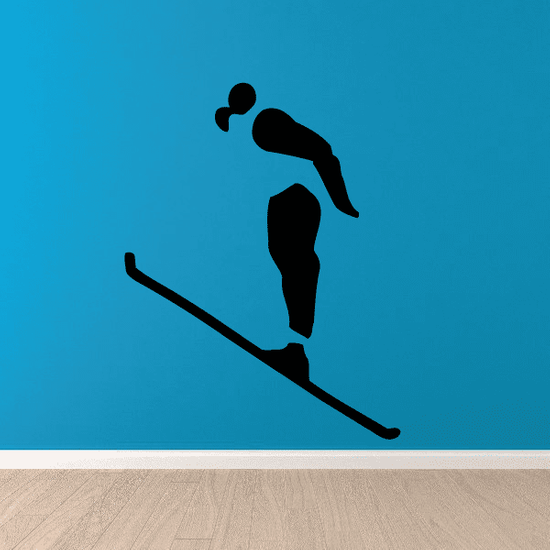 Skiing Wall Decal - Vinyl Decal - Car Decal - Bl030