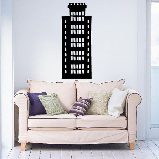 Skyscraper Wall Decal - Vinyl Decal - Car Decal - BA024