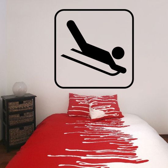 Sleeding Sign Decal