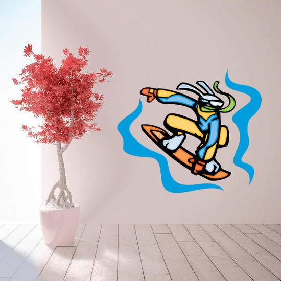 Snowboarding Wall Decal Vinyl Sticker Car Sticker Die Cut Sticker