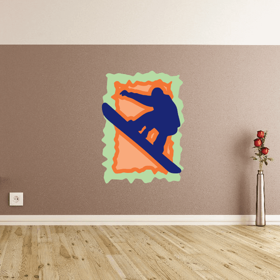 Snowboarding Wall Decal Vinyl Sticker Car Sticker Die Cut Sticker