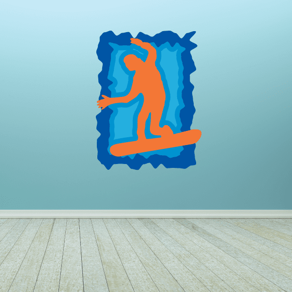 Snowboarding Wall Decal Vinyl Sticker Car Sticker Die Cut Sticker