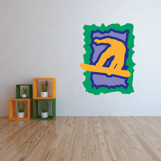 Snowboarding Wall Decal Vinyl Sticker Car Sticker Die Cut Sticker