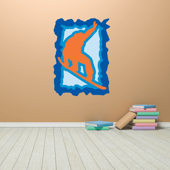 Snowboarding Wall Decal Vinyl Sticker Car Sticker Die Cut Sticker