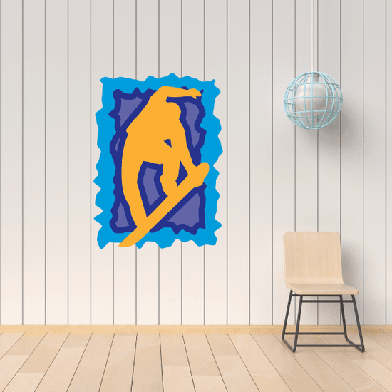 Snowboarding Wall Decal Vinyl Sticker Car Sticker Die Cut Sticker