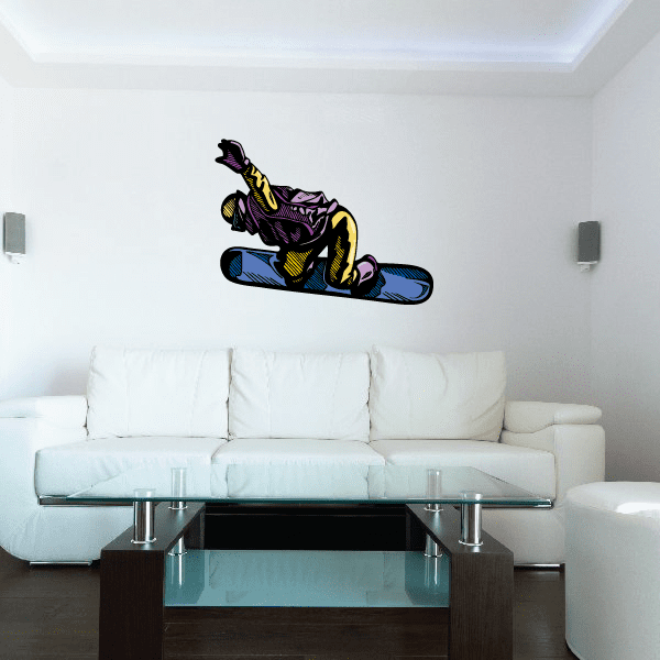 Snowboarding Wall Decal Vinyl Sticker Car Sticker Die Cut Sticker