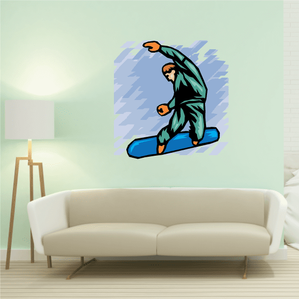 Snowboarding Wall Decal Vinyl Sticker Car Sticker Die Cut Sticker
