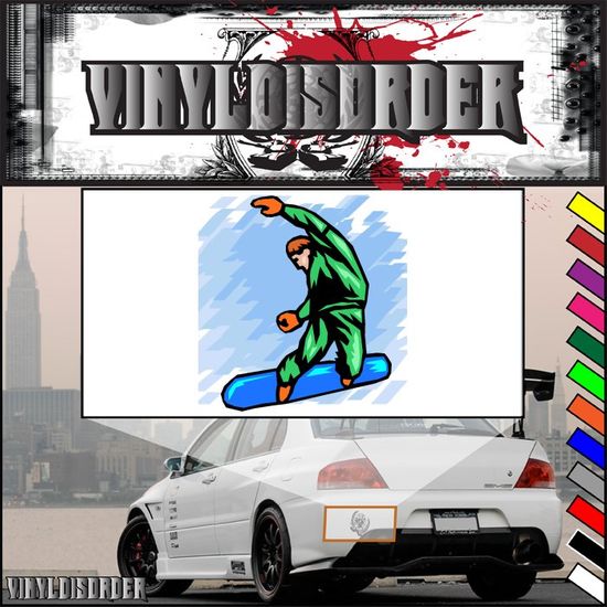 Snowboarding Wall Decal Vinyl Sticker Car Sticker Die Cut Sticker