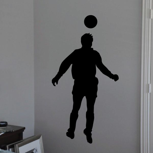 Soccer Player Header Decal