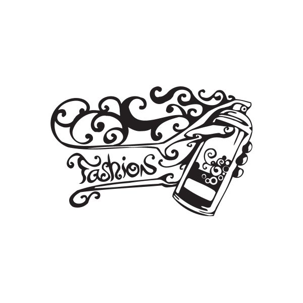 Spray Paint Can Fashions Decal