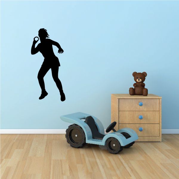 Track And Field ShotPut Wall Decal Vinyl Decal Car Decal NS004