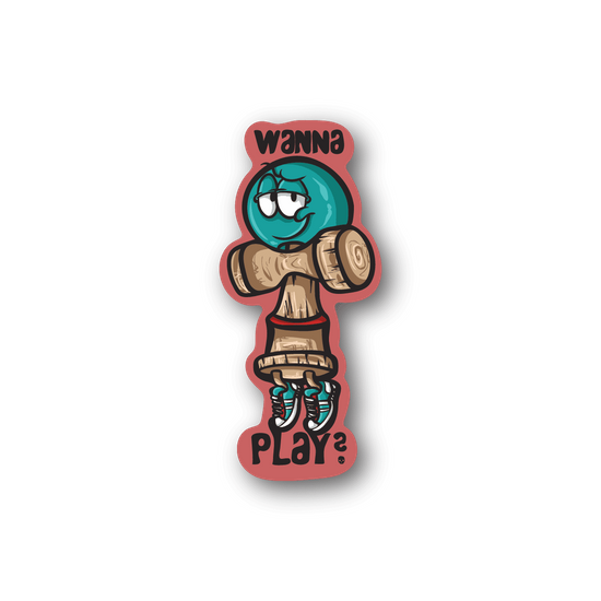 Wanna Play Ball and Stick Sticker