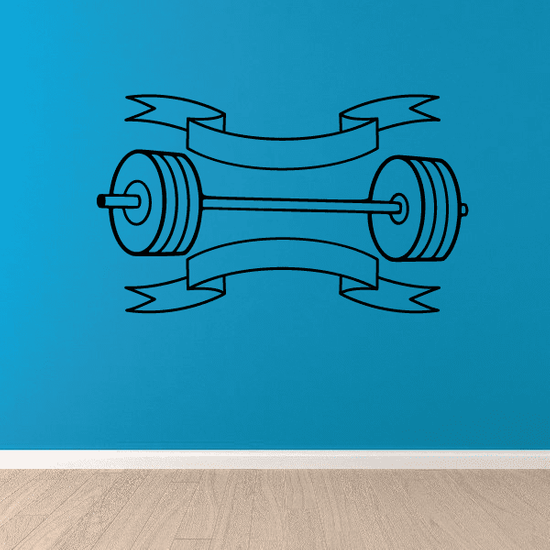 Weight Lifting Wall Decal Vinyl Decal Car Decal CDS019