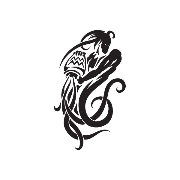 Aquarius Tribal Decal