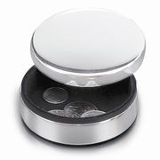 3" - Silver-plated Lift-off Lid Round Box with Lining (GM4143)