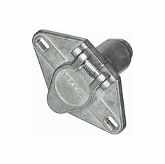 Pollak 6-Way Socket Die Cast Metal with Concealed Terminals