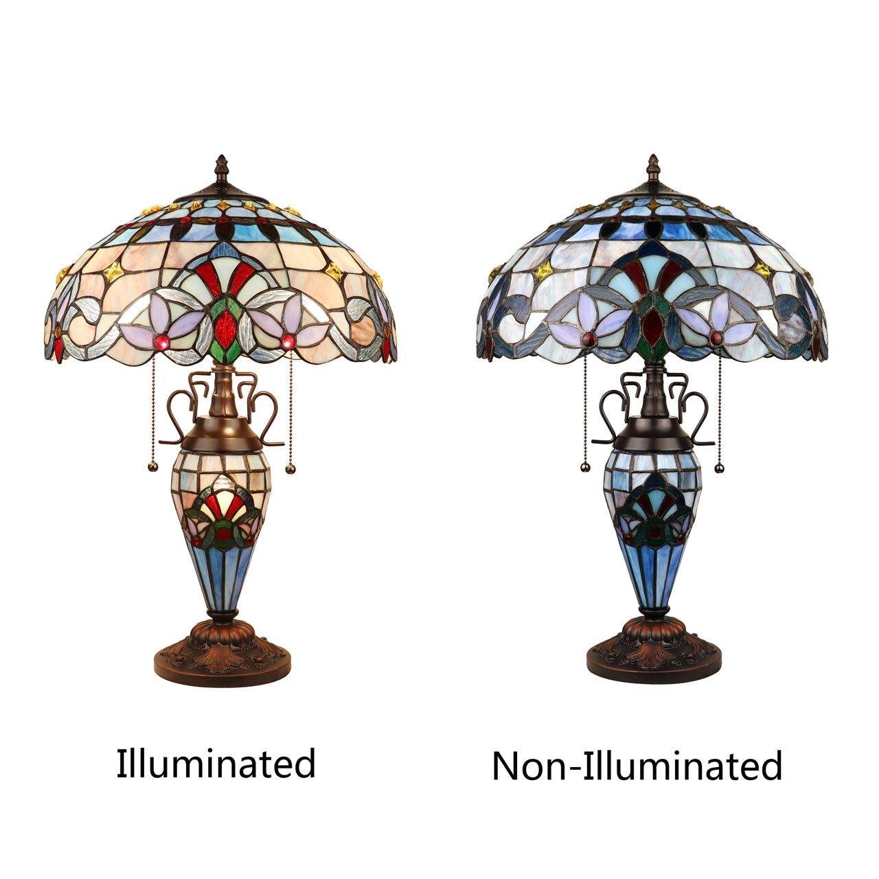 Chloe Grenville Double Lit Table Lamp
