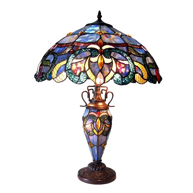 Chloe Nora Double-Lit Table Lamp | Tiffany Lamps