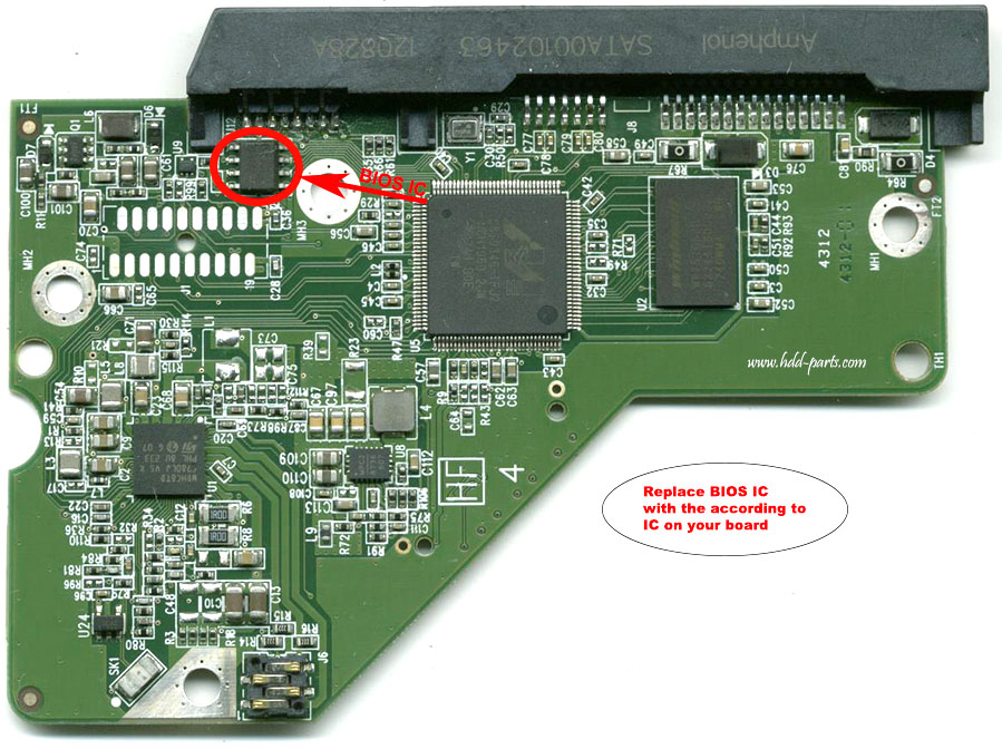 PCB Contrôleur 2060-771945-000 Disque Dur Electronique WD10E2EX-00UD2A0