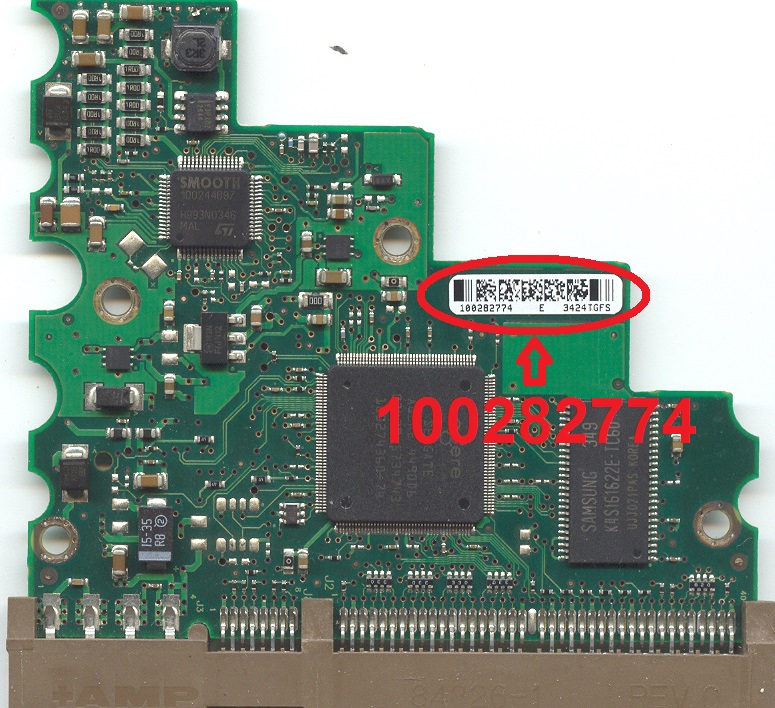 St3160021a 9w2001 411 8 01 any 100282774 160gb pcb seagate barracuda