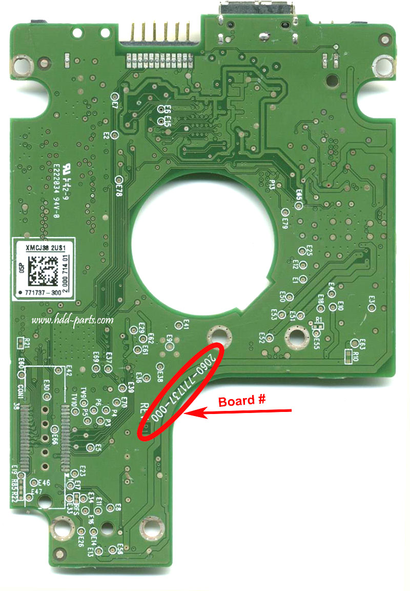Carte Contrôleur PCB Pour Disque Dur Western Digital WD5000BEVT (2060-701572-002) - Occasion