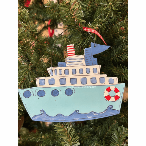 Cruise Ship<br>Christmas Ornament