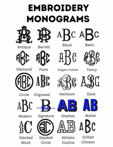Embroidery Monograms