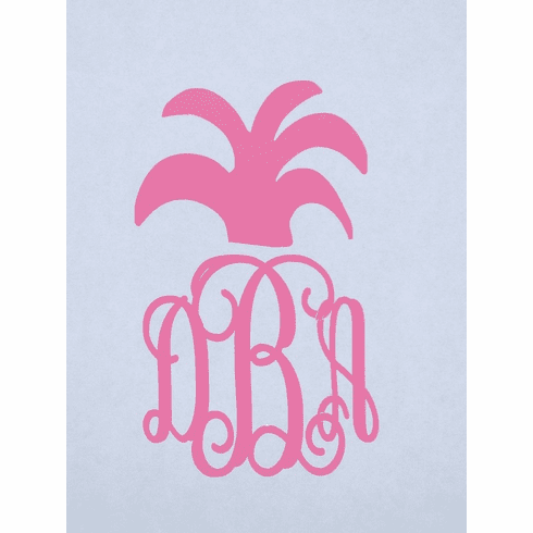 Fancy Pineapple Car Monogram