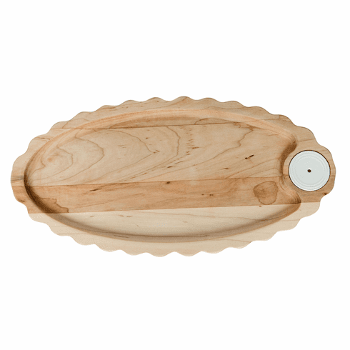 Limited-Edition Maple Scalloped Anniversary Tray