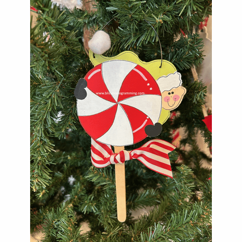 Lollipop Elf<br>Christmas Ornament
