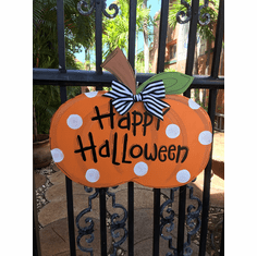 Pumpkin Door Plaque