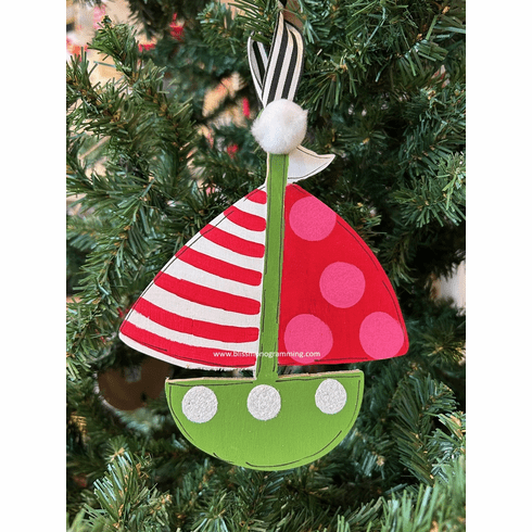 Sailboat<br>Christmas Ornament