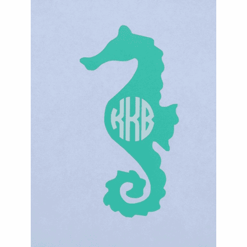 Seahorse Car Monogram