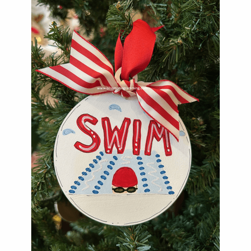 Swimmer<br>Christmas Ornament