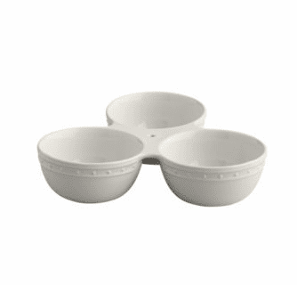 Nora Fleming Ceramic Triple Dish