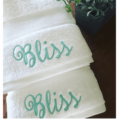 White Bath Towel