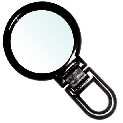 3" Mirror on Hinged Handle with 3X Magnification