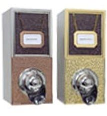 Coffee Bins in Copper, Brass, or Chrome (8W X 11D X 18H)