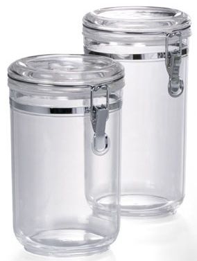 Hermetically-Sealing Coffee Canisters (1 lb. or 2.2 lb. Capacity)