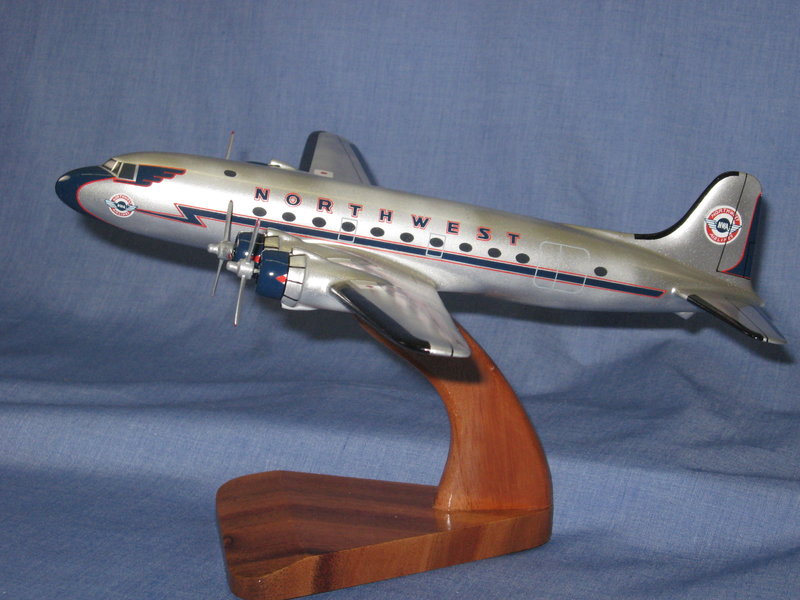 ブリキ　飛行機　ノースウェスト　DC4 ブリキ飛行機ノースウェストDC4