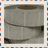 1.5" Transparent Oval Paper Tabs Case of 40K (10 rolls per case)
