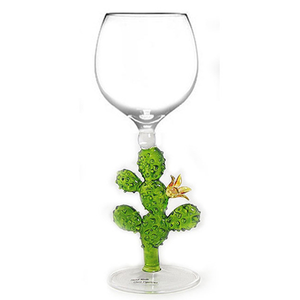 Cactus Stem Wine Glass