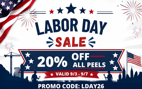 9/3 - 9/7 : 20% OFF ALL PEELS </p> PROMO CODE: LDAY26