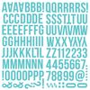 Teal Alpha Foam Stickers Teal Alpha Foam Stickers