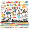 Say Cheese Classic Pooh Birthday / 12x12 Sticker Sheet