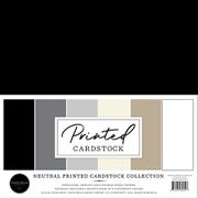 Neutral 12x12 Printed Cardstock