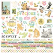 Classic Pooh Bear / 12x12 Sticker Sheet