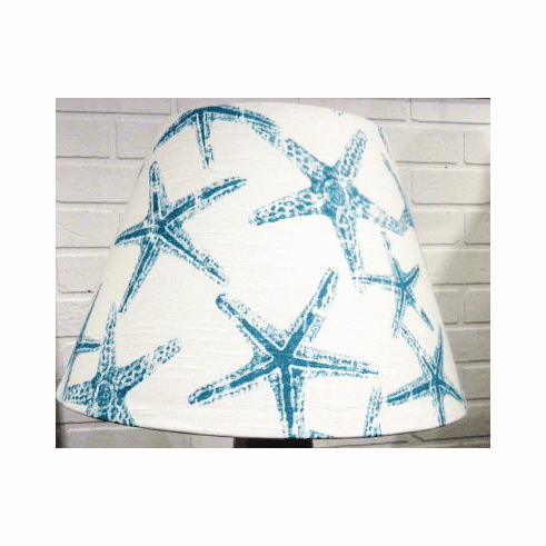 Aqua Blue Starfish Lampshade