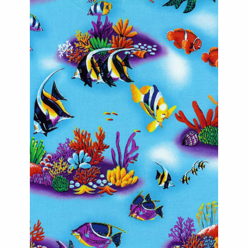 Aqua Fish Shower Curtain